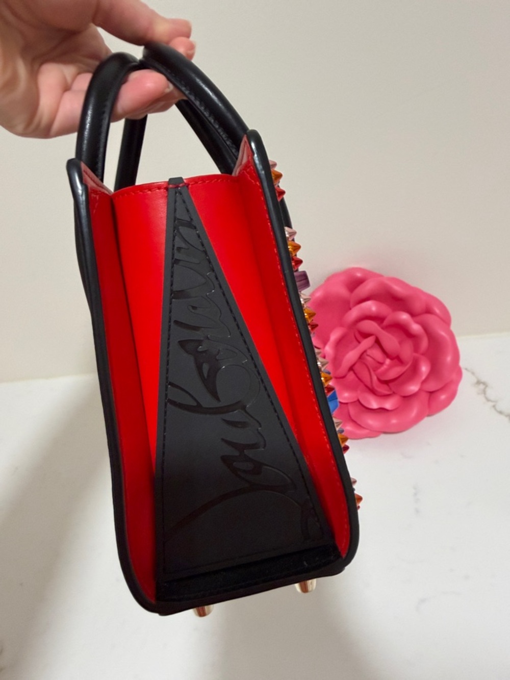 RARE Christian Louboutin Loubouthensky Paloma multicolored studs like new - Picture 4 of 9